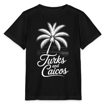 Turks- und Caicosinseln - Stanley/Stella Kinder T-Shirt MINI CREATOR  - Schwarz - Vorne - Mikhail (115cm)