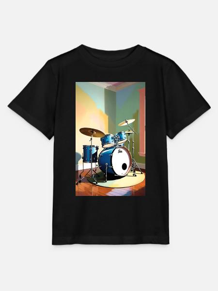Schlagzeug | Schlagzeuger | Musiker - Stanley/Stella Kinder T-Shirt MINI CREATOR  - Schwarz
