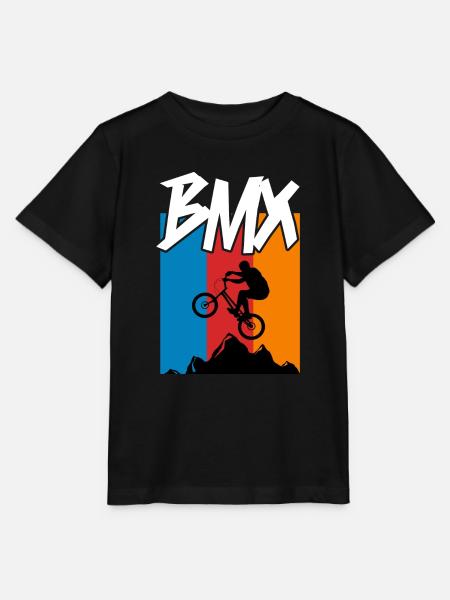 BMX / Bmx Bike / Vélo / Cadeau / Cyclist - T-shirt bio MINI CREATOR Stanley/Stella Enfant - noir
