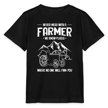 Farm Farmer Farming - Stanley/Stella Kinder T-Shirt MINI CREATOR  - Schwarz - Vorne - Mikhail (115cm)