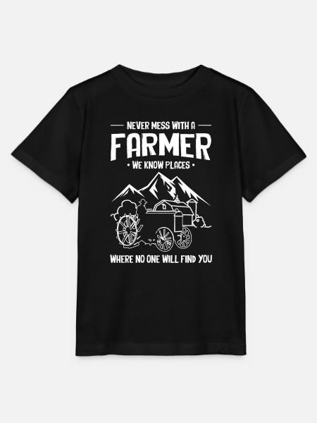 Agriculture agricole - T-shirt bio MINI CREATOR Stanley/Stella Enfant - noir