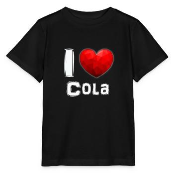 I Love COLA - Stanley/Stella Kinder T-Shirt MINI CREATOR  - Schwarz - Vorne - Mikhail (115cm)