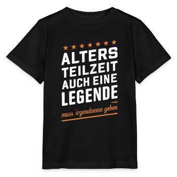 Retraite partielle ATZ - T-shirt bio MINI CREATOR Stanley/Stella Enfant - noir - Devant - Mikhail (115cm)