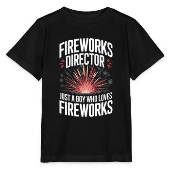 Pyrotechniker Feuerwerk Pyrotechnik - Stanley/Stella Kinder T-Shirt MINI CREATOR  - Schwarz - Vorne - Mikhail (115cm)