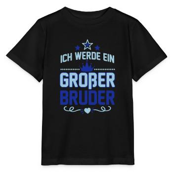 Je suis un grand frère - grossesse-bébé - T-shirt bio MINI CREATOR Stanley/Stella Enfant - noir - Devant - Mikhail (115cm)