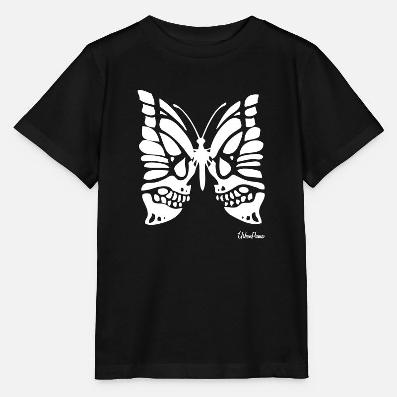 butterfly skull schmetterling knochen - T-shirt bio MINI CREATOR Stanley/Stella Enfant - noir