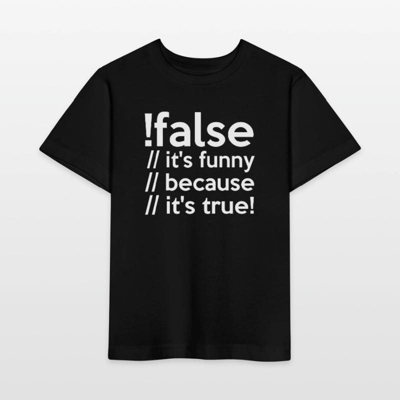 Programmierer false true Informatiker Student Code Stanley/Stella Kinder T-Shirt MINI CREATOR 