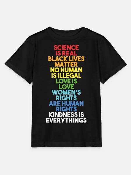 Wissenschaft ist echte schwarze Leben Materie Gleichheit Fakten - Stanley/Stella Kinder T-Shirt MINI CREATOR  - Schwarz
