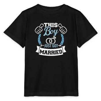mariage - T-shirt bio MINI CREATOR Stanley/Stella Enfant - noir - Devant - Mikhail (115cm)