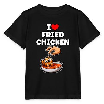 Poulet frit Ailes de poulet Poulet Cadeau - T-shirt bio MINI CREATOR Stanley/Stella Enfant - noir - Devant - Mikhail (115cm)