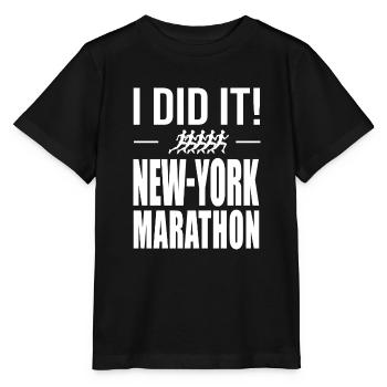 i did it run running - Stanley/Stella MINI CREATOR Kids’ T-Shirt - black - Front - Mikhail (115cm)