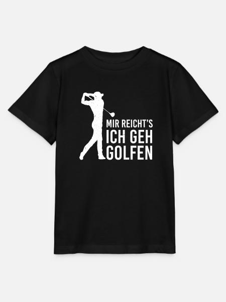 Golf Golfer Geschenk Golfschläger Sport Golf Hole - Stanley/Stella Kinder T-Shirt MINI CREATOR - Schwarz