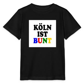 Cologne is colourful - Stanley/Stella MINI CREATOR Kids’ T-Shirt - black - Front - Mikhail (115cm)