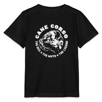 Cane Corso - T-shirt bio MINI CREATOR Stanley/Stella Enfant - noir - Devant - Mikhail (115cm)