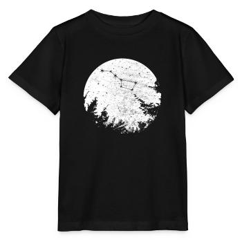 Großer Bär Wagen Sternbild Konstellation - Stanley/Stella Kinder T-Shirt MINI CREATOR  - Schwarz - Vorne - Mikhail (115cm)