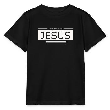 Jésus - j'appartiens à Jésus - Jésus - T-shirt bio MINI CREATOR Stanley/Stella Enfant - noir - Devant - Mikhail (115cm)
