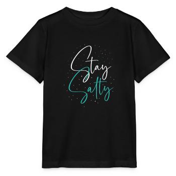 Salz für die Welt - Christliches Geschenk - Stanley/Stella Kinder T-Shirt MINI CREATOR  - Schwarz - Vorne - Mikhail (115cm)