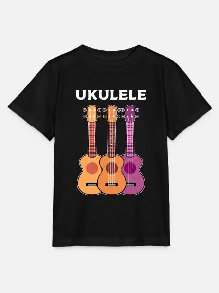 Ukulele - Stanley/Stella Kinder T-Shirt MINI CREATOR - Schwarz
