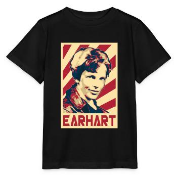 Amelia Earhart - T-shirt bio MINI CREATOR Stanley/Stella Enfant - noir - Devant - Mikhail (115cm)