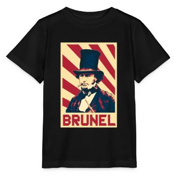 Isambard Kingdom Brunel - T-shirt bio MINI CREATOR Stanley/Stella Enfant - noir - Devant - Mikhail (115cm)