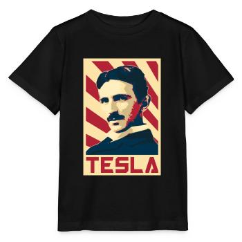 Nikola Tesla - T-shirt bio MINI CREATOR Stanley/Stella Enfant - noir - Devant - Mikhail (115cm)