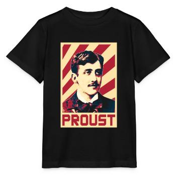 Marcel Proust - T-shirt bio MINI CREATOR Stanley/Stella Enfant - noir - Devant - Mikhail (115cm)