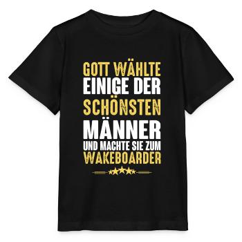 Wakeboard - Wakeboarder - Stanley/Stella Kinder T-Shirt MINI CREATOR  - Schwarz - Vorne - Mikhail (115cm)