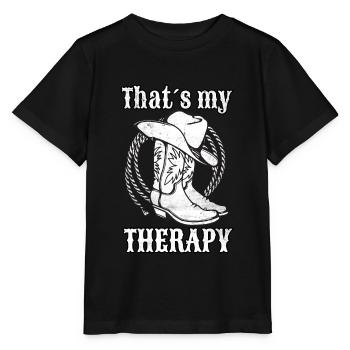 Western Riding Western Rider Horse Cowgirls Retro - Stanley/Stella MINI CREATOR Kids’ T-Shirt - black - Front - Mikhail (115cm)
