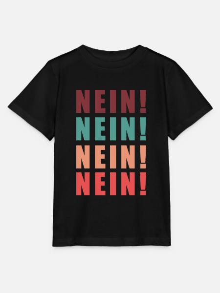 Nein! Nein! Nein! Nein! - Stanley/Stella Kinder T-Shirt MINI CREATOR - Schwarz