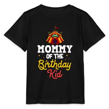 Circus Birthday Party Mama Theme Ringmaster - Stanley/Stella MINI CREATOR Kids’ T-Shirt - black - Front - Mikhail (115cm)