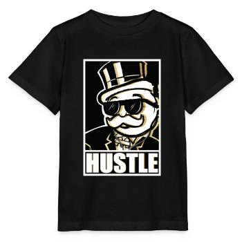 Monopoly Hustle Cool Rich Uncle Pennybags - Stanley/Stella MINI CREATOR Kids’ T-Shirt - black - Front - Mikhail (115cm)