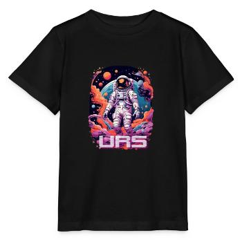 URS - Beautiful boy name with cool astronaut - Stanley/Stella MINI CREATOR Kids’ T-Shirt - black - Front - Mikhail (115cm)
