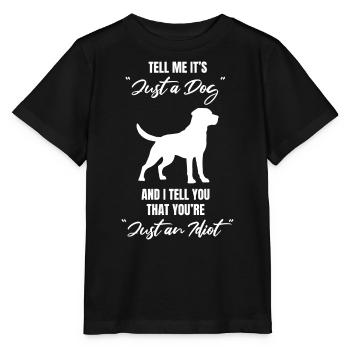 Chien Chien Amour Chien Propriétaire Chien École Maître - T-shirt bio MINI CREATOR Stanley/Stella Enfant - noir - Devant - Mikhail (115cm)