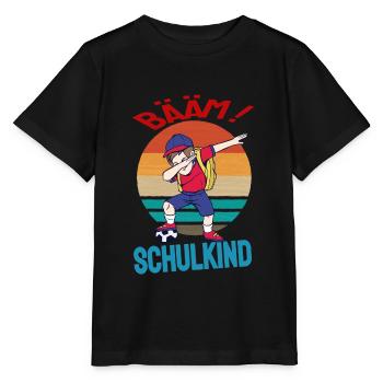 Erstklässler Schulanfänger Bääm Schulkind Fußball - Stanley/Stella Kinder T-Shirt MINI CREATOR  - Schwarz - Vorne - Mikhail (115cm)