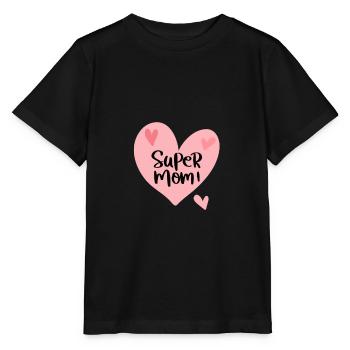 Super mom - Stanley/Stella MINI CREATOR Kids’ T-Shirt - black - Front - Mikhail (115cm)