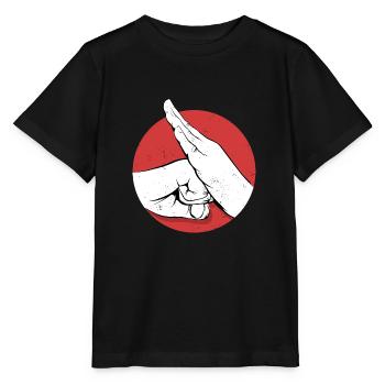 Kung-fu - T-shirt bio MINI CREATOR Stanley/Stella Enfant - noir - Devant - Mikhail (115cm)