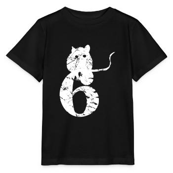 PUNKROCK rats nr. 6 - used look - mouse - rat - Stanley/Stella MINI CREATOR Kids’ T-Shirt - black - Front - Mikhail (115cm)