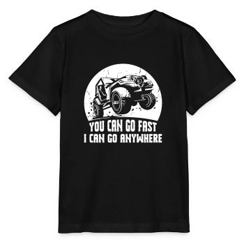 Vous pouvez aller vite, je peux aller n'importe où - T-shirt bio MINI CREATOR Stanley/Stella Enfant - noir - Devant - Mikhail (115cm)