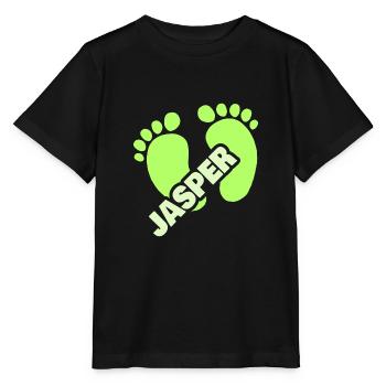 Fußabdruck Jasper - Stanley/Stella Kinder T-Shirt MINI CREATOR  - Schwarz - Vorne - Mikhail (115cm)