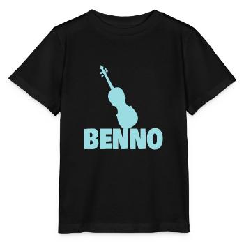Benno als Bratsche - Stanley/Stella Kinder T-Shirt MINI CREATOR  - Schwarz - Vorne - Mikhail (115cm)