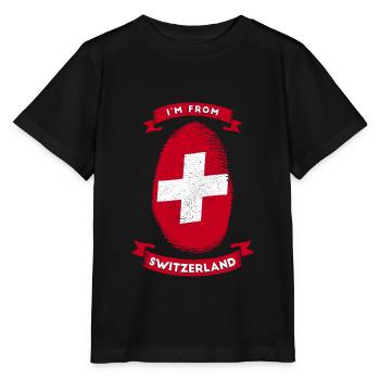 Swiss - Stanley/Stella MINI CREATOR Kids’ T-Shirt - black - Front - Mikhail (115cm)