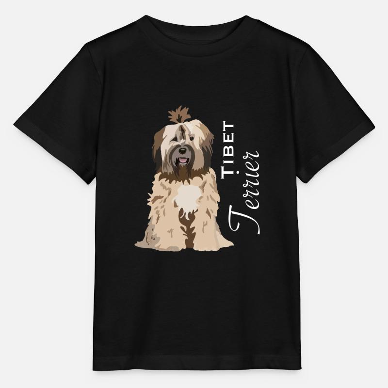 Tibet Terrier - Stanley/Stella Kinder T-Shirt MINI CREATOR - Schwarz