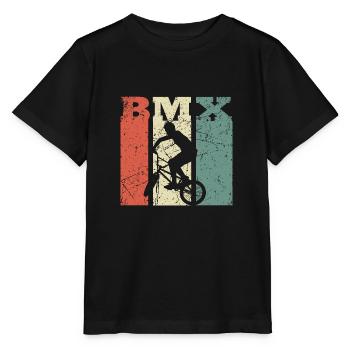 BMX Kinder Shirt Vintage Retro Hobby Fahrrad MTB - Stanley/Stella Kinder T-Shirt MINI CREATOR  - Schwarz - Vorne - Mikhail (115cm)