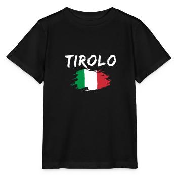 Tirolo Italie Drapeau Tyrol du Sud - T-shirt bio MINI CREATOR Stanley/Stella Enfant - noir - Devant - Mikhail (115cm)