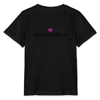 Lieblingsvetterin Cousine Cousinen Vetterin - Stanley/Stella Kinder T-Shirt MINI CREATOR  - Schwarz - Vorne - Mikhail (115cm)
