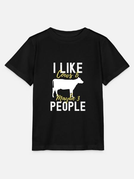 cow - Stanley/Stella MINI CREATOR Kids’ T-Shirt - black