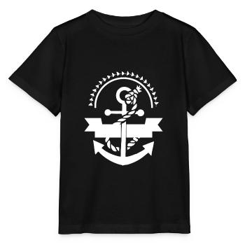 Anker Nautik Seefahrer Pier Meer maritim - Stanley/Stella Kinder T-Shirt MINI CREATOR  - Schwarz - Vorne - Mikhail (115cm)