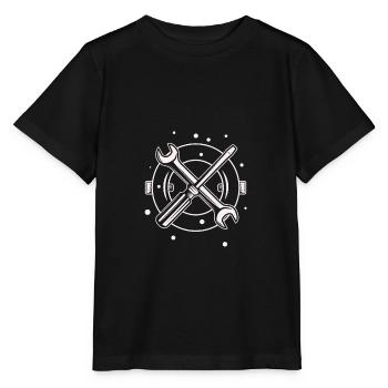 Outil - Tournevis Tournevis Amateur - T-shirt bio MINI CREATOR Stanley/Stella Enfant - noir - Devant - Mikhail (115cm)