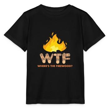 Where's The Firewood - Stanley/Stella MINI CREATOR Kids’ T-Shirt - black - Front - Mikhail (115cm)