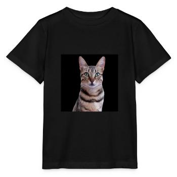 Chats chats - T-shirt bio MINI CREATOR Stanley/Stella Enfant - noir - Devant - Mikhail (115cm)